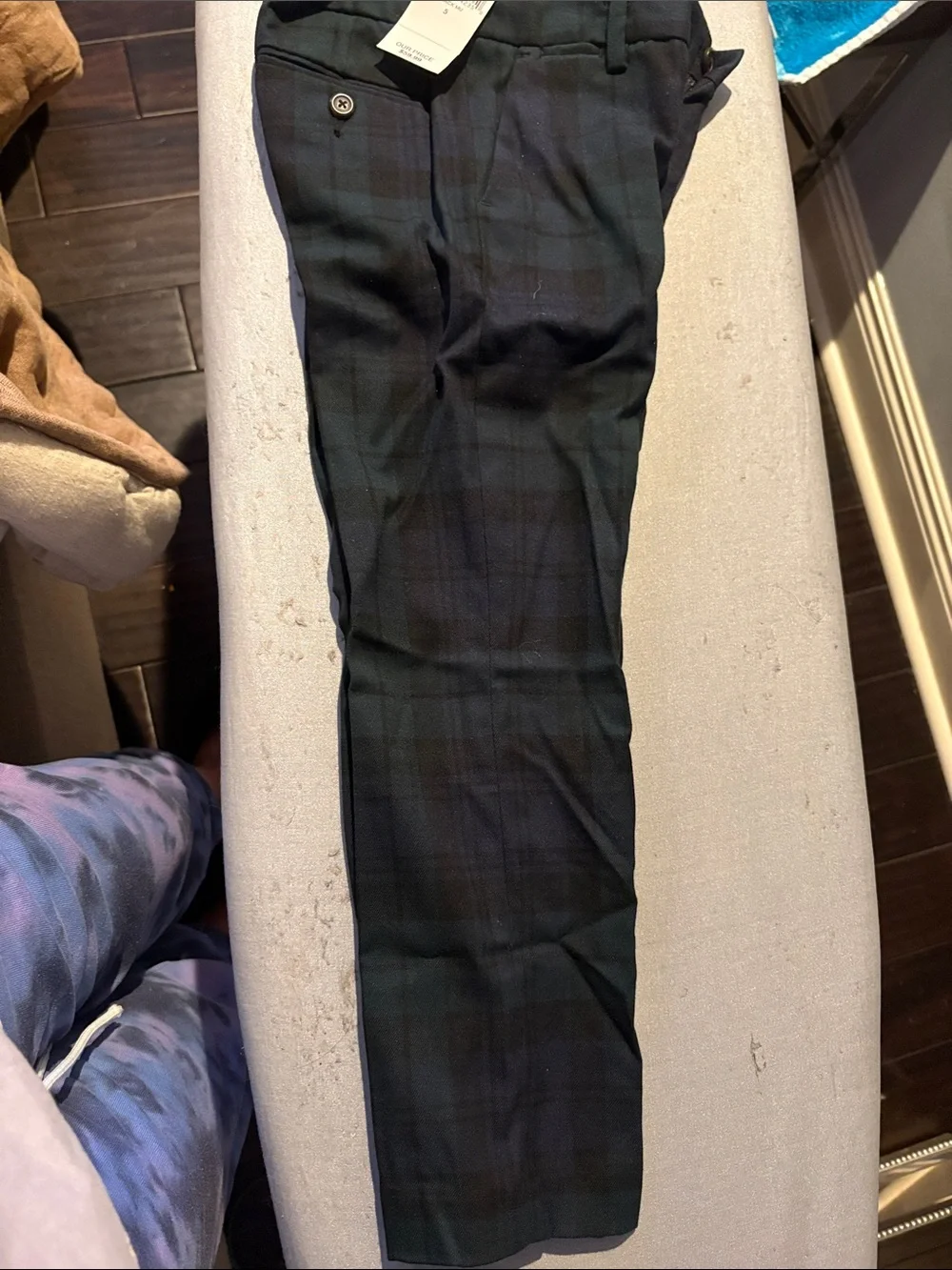 Ralph Lauren Black Watch Plaid Chinos - Black & Green